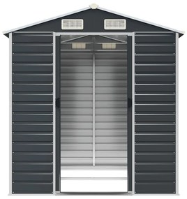 Abrigo de jardim 191x215x198 cm aço galvanizado antracite