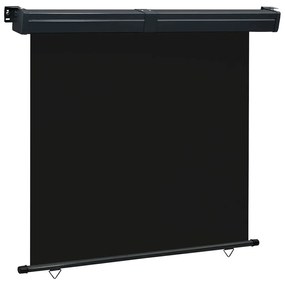 vidaXL Toldo lateral para varanda 175x250 cm preto