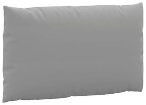 Almofadões p/ móveis de paletes 2 pcs tecido oxford cinzento