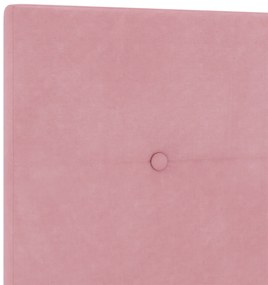 Cabeceira vidaXL Botonê Rosa 90 cm Veludo