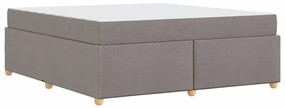 Estrutura da Cama Cinzento-acastanhado 180 x 200 cm tecido