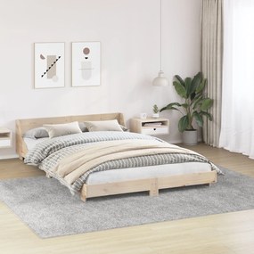 Tapete Shaggy com Fundo de Látex Cinza 240x340 cm