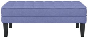 Banco vidaXL Jeans Azul 113x57x39 cm Tecido