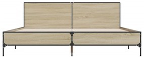Estrutura de cama 180x200 cm derivados madeira/metal