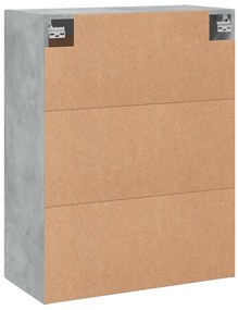 Armário de parede 69,5x34x90 cm deriv. madeira cinzento cimento
