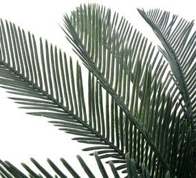 Palmeira cica artificial com vaso 125 cm verde