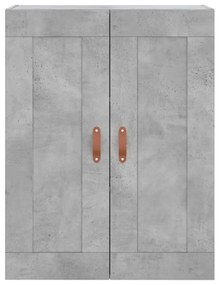 Armário de parede 69,5x34x90 cm deriv. madeira cinzento cimento