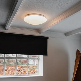 Candeeiro de teto branco 33 cm com LED e dimmer com comando remoto - Iene