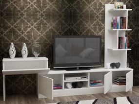 Unidade de TV Team – Branco – TV Stand: 120x38x29,5 cm