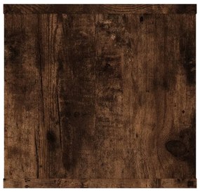 Prateleira parede 102x30x29cm derivados madeira carvalho fumado