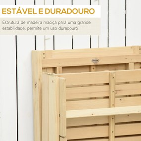 Espreguiçadeira Dobrável em Madeira com Almofada – Soleil Nature – Mad