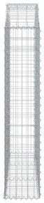 Cesto gabião arqueado 150x30x140/160 cm ferro galvanizado