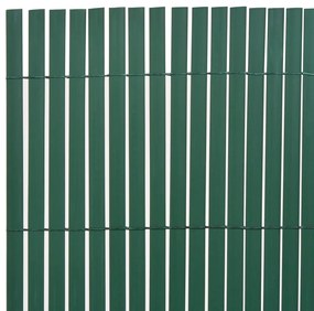 Cerca de jardim dupla face 90x300 cm PVC verde