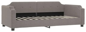 Sofá-cama c/ gavetão/colchões 80x200cm tecido cinza-acastanhado