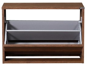 Sapateira "Harmony" - 60 x 42 x 30 cm - Nogueira - Design Moderno