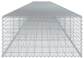 Cesto gabião com cobertura 1000x100x50 cm ferro galvanizado
