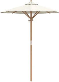 Guarda-Sol Creme Branco 150 x 210 cm - Bambu