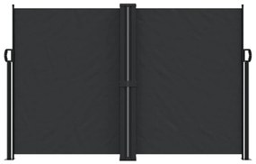 Toldo lateral retrátil 160x1200 cm preto