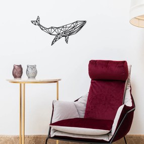 Acessório Decorativo de Parede Whale – Preto – 56 x 31 cm