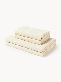 Conjunto de toalhas com textura de favo de mel Yara, vários tamanhos