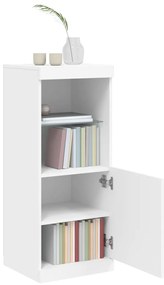 Aparador com luzes LED 41x37x100 cm branco