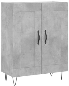 Armário alto 69,5x34x180 cm derivados de madeira cinza cimento