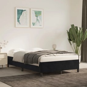 Estrutura de cama sem colchão 120x190 cm Veludo cinza escuro