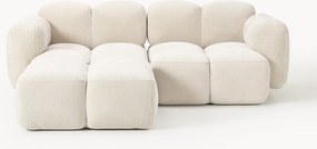 Sofá modular Tayla (3 lugares) com pufe (esquerdo/direito)