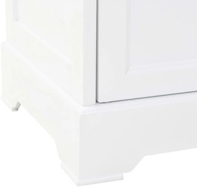 Aparador c/ 4 portas em MDF + madeira de pinho 80x40x180 cm