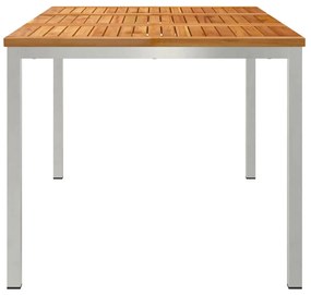 Mesa de Jantar 150x90x75 cm Madeira Sólida de Teca