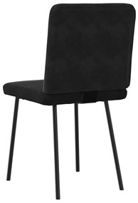 Cadeiras de jantar 2 pcs veludo preto