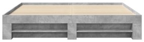 Estrutura cama s/ colchão 180x200cm cinza cimento