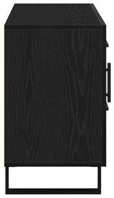 Sideboard vidaXL Preto Carvalho 100x36x60 cm Madeira de Engenharia