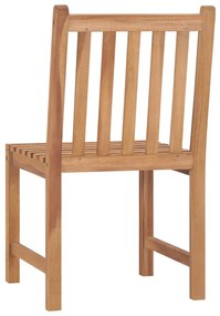 5 pcs conjunto de jantar para jardim madeira de teca maciça