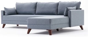 Sofá de Canto Bella – Azul – 275 cm x 85 cm x 165 cm