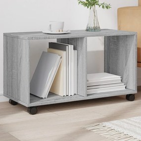Móvel com rodas 72x33x42,5 cm derivados de madeira cinza sonoma