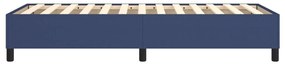 Estrutura de cama sem colchão 90x200 cm tecido azul