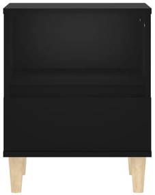 Mesa de cabeceira 40x35x50 cm preto