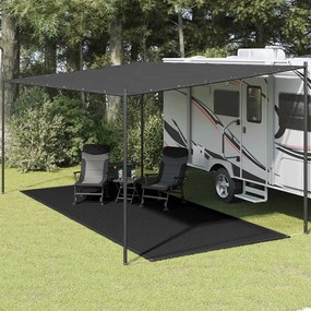 Tapete de campismo para tenda 250x600 cm preto