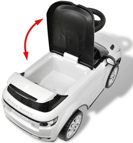 Motocicleta eléctrica Land Rover 348 para crianças com musica - branca