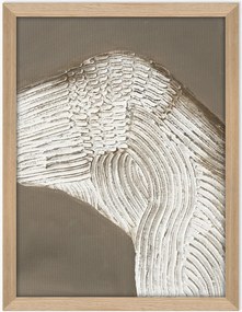 Impressão em tela emoldurada pintada à mão Raw Shape 1