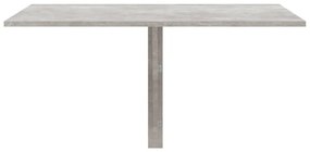 Mesa de parede dobrável derivados de madeira cinza cimento