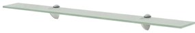 vidaXL Prateleira flutuante vidro 80x10 cm 8 mm