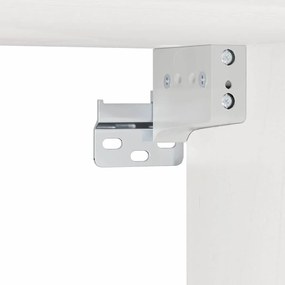 Mesa de Cabeceira Montada na Parede Branco 39 x 34 x 16.5 cm