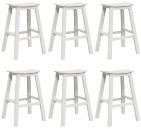 Bancos de Bar vidaXL 9 pcs Branco HDPE