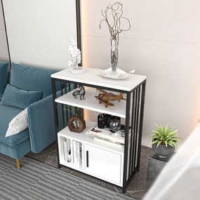 Estante Letos – Branco/Preto – 60x80x29,6 cm