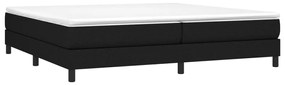 Estrutura de cama sem colchão 200x200 cm tecido preto