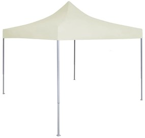 Tenda dobrável profissional para festas 2x2 m aço creme