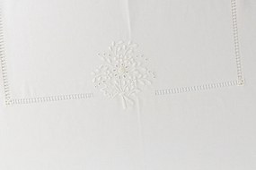 180x350 cm - Toalha de mesa de linho bordada a mão - bordados da lixa Creative Rosemary 2021