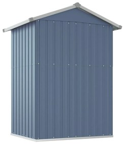 Abrigo de jardim 126x97,5x177 cm aço galvanizado cinzento